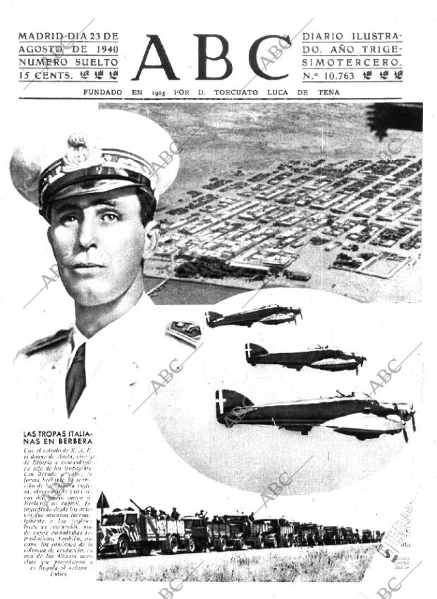 ABC MADRID 23-08-1940 página 1
