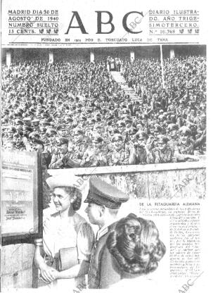 ABC MADRID 30-08-1940 página 1