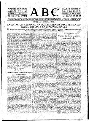 ABC MADRID 30-08-1940 página 5
