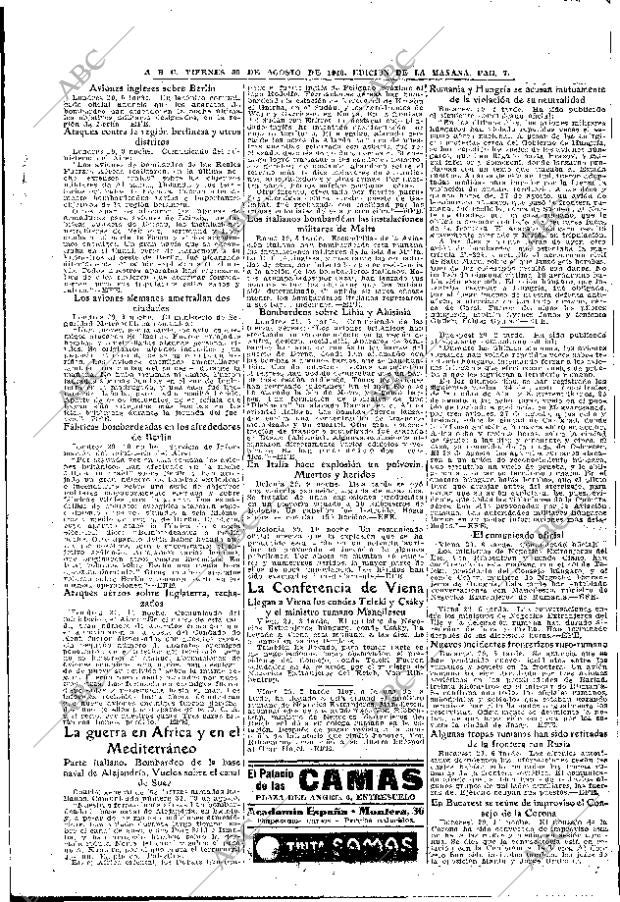 ABC MADRID 30-08-1940 página 7