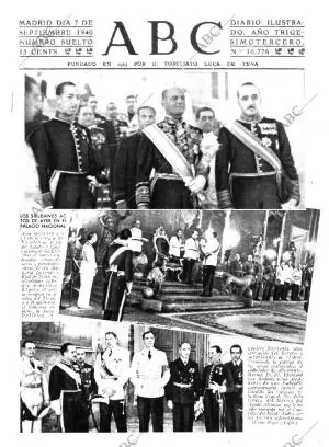 ABC MADRID 07-09-1940 página 1