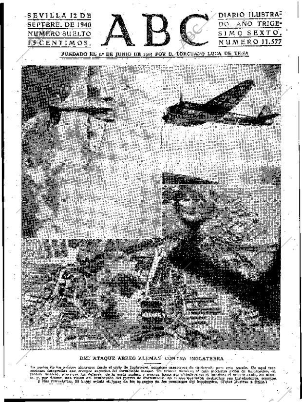 ABC SEVILLA 12-09-1940 página 1