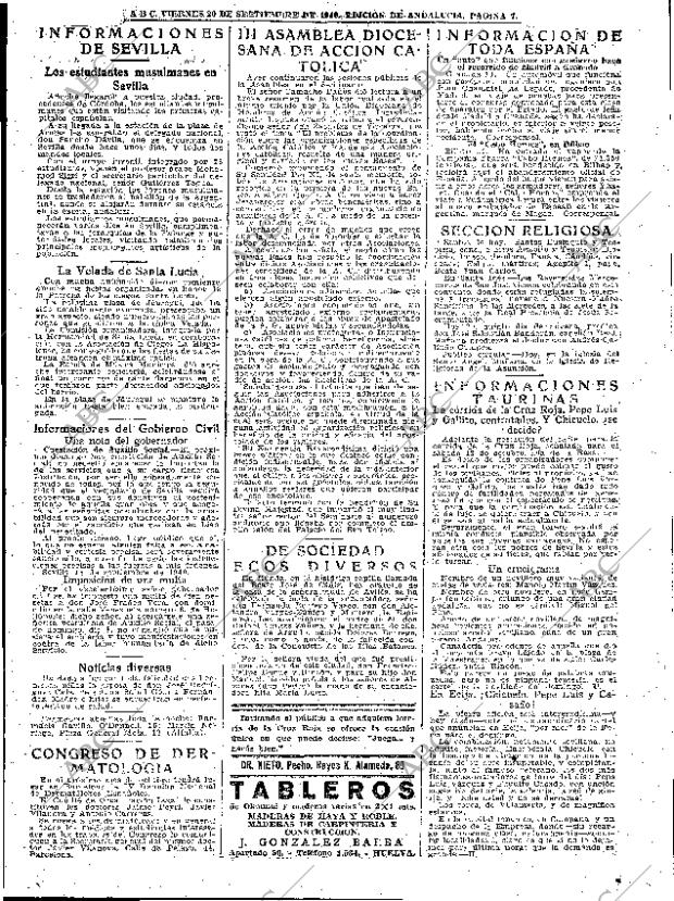 ABC SEVILLA 20-09-1940 página 7