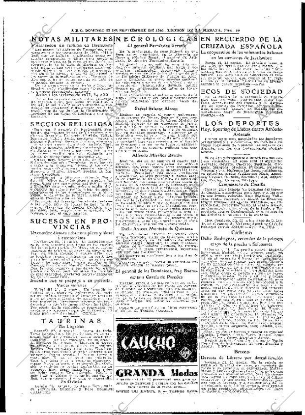 ABC MADRID 22-09-1940 página 10