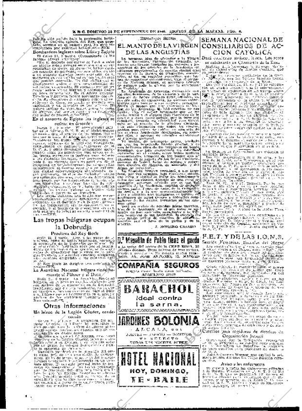 ABC MADRID 22-09-1940 página 8