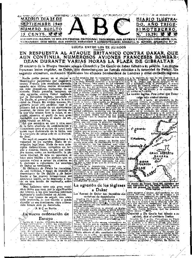 ABC MADRID 25-09-1940 página 3