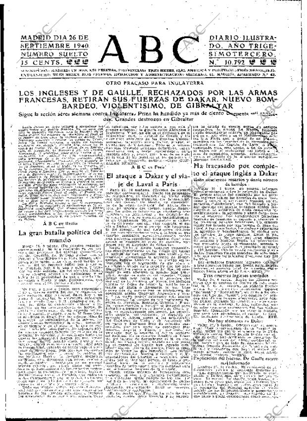 ABC MADRID 26-09-1940 página 5