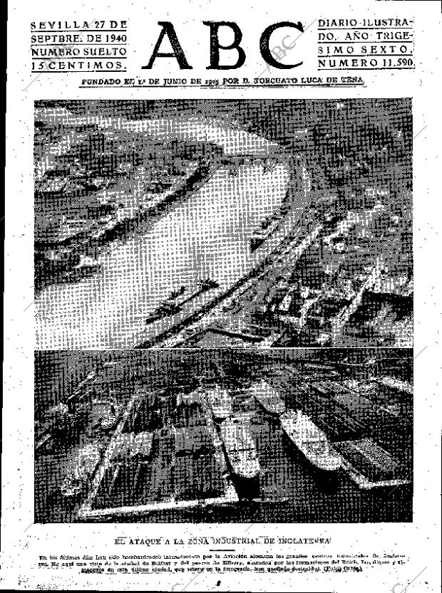 ABC SEVILLA 27-09-1940 página 1