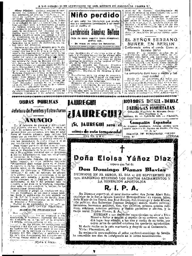 ABC SEVILLA 28-09-1940 página 7