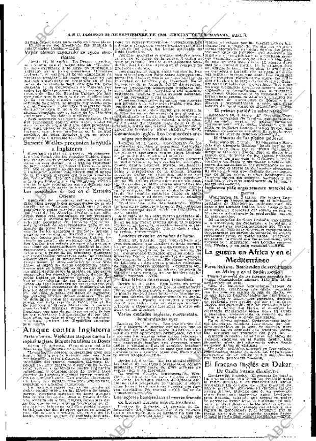 ABC MADRID 29-09-1940 página 9