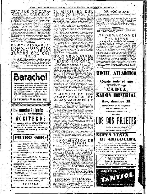 ABC SEVILLA 29-09-1940 página 6