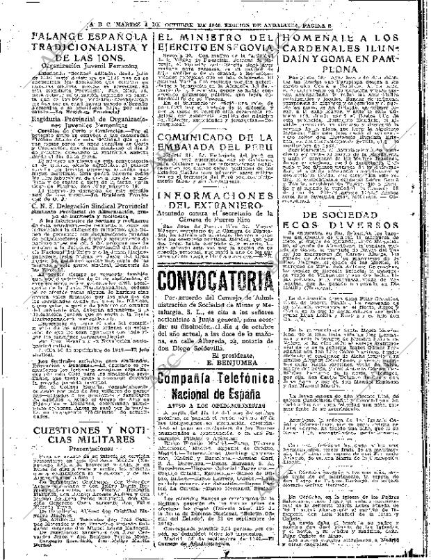 ABC SEVILLA 01-10-1940 página 8