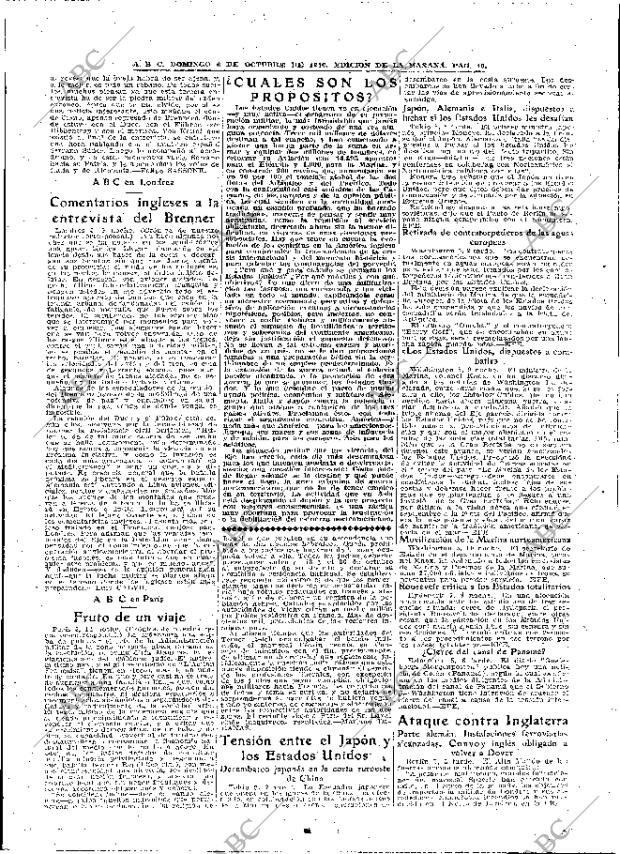 ABC MADRID 06-10-1940 página 10