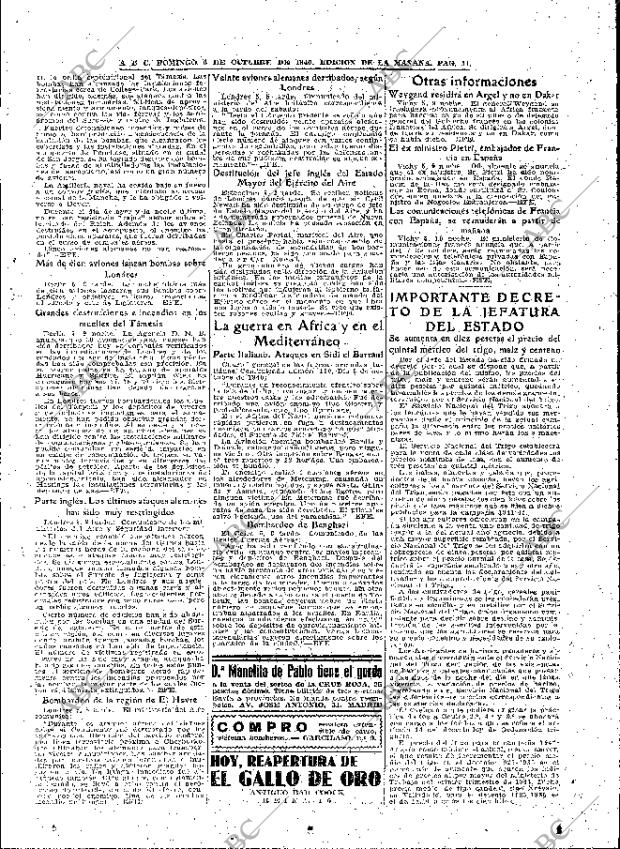 ABC MADRID 06-10-1940 página 11
