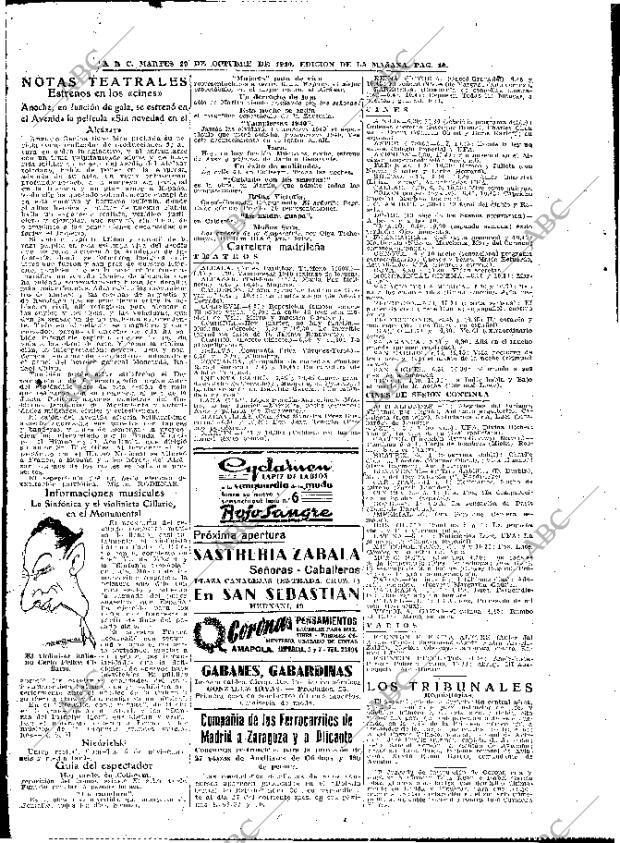 ABC MADRID 29-10-1940 página 10