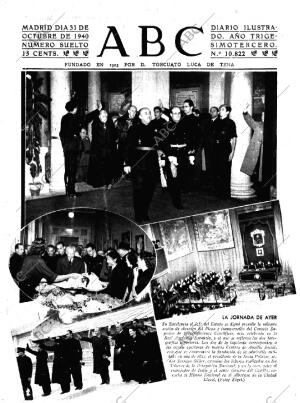 ABC MADRID 31-10-1940 página 1