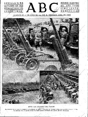 ABC SEVILLA 31-10-1940 página 1