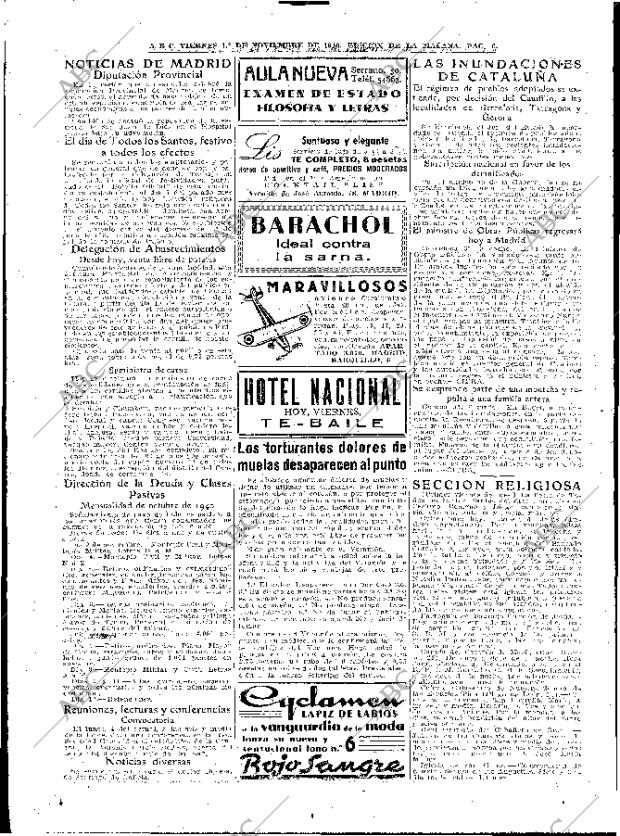 ABC MADRID 01-11-1940 página 6