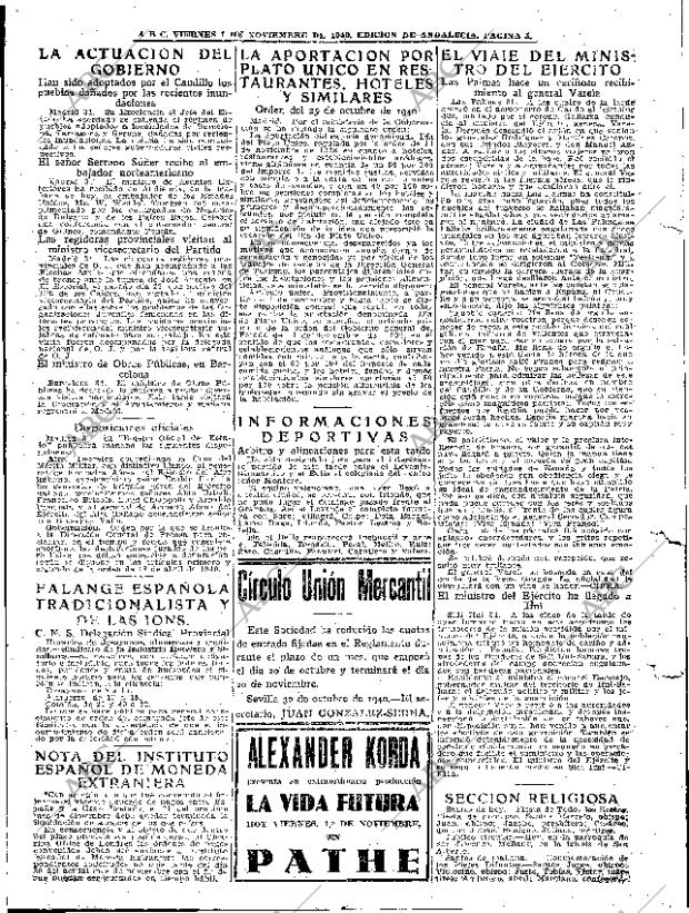 ABC SEVILLA 01-11-1940 página 5