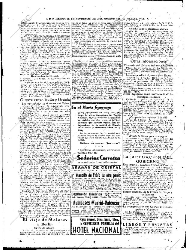 ABC MADRID 12-11-1940 página 7