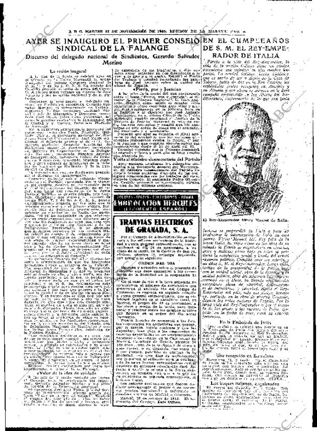 ABC MADRID 12-11-1940 página 9