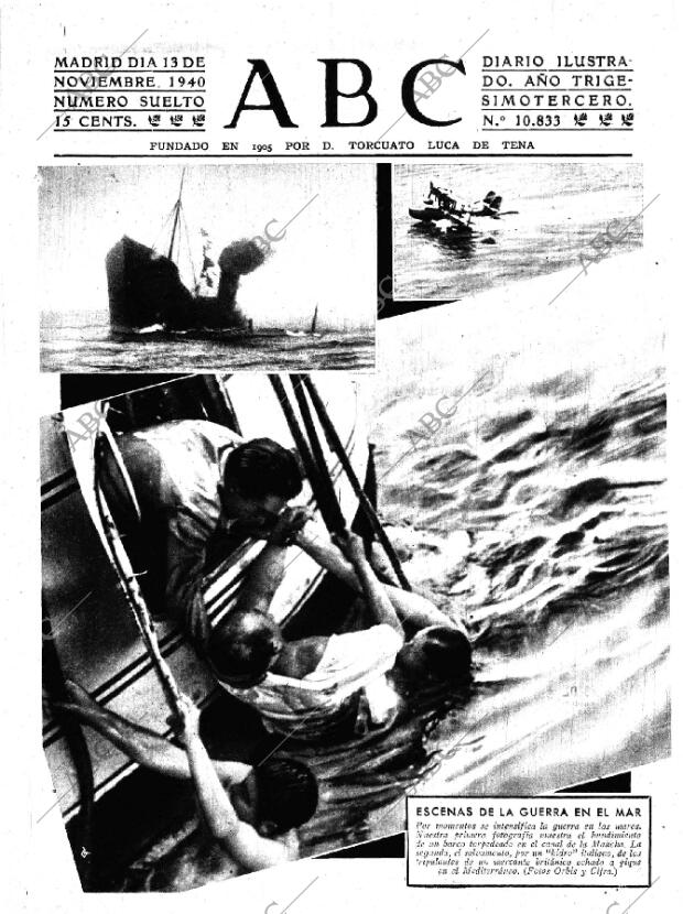ABC MADRID 13-11-1940 página 1