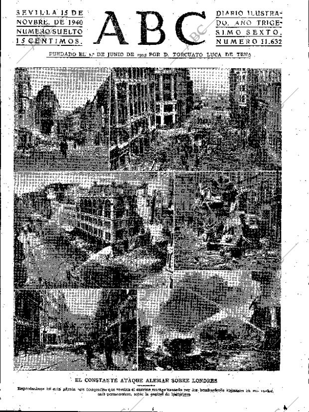 ABC SEVILLA 15-11-1940 página 1