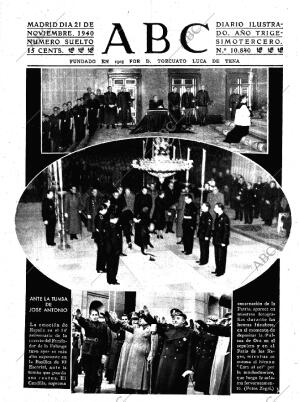 ABC MADRID 21-11-1940 página 1