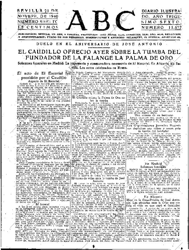 ABC SEVILLA 21-11-1940 página 3
