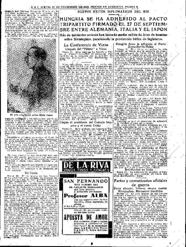 ABC SEVILLA 21-11-1940 página 5