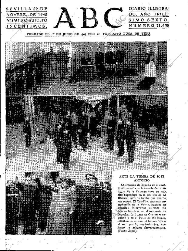 ABC SEVILLA 22-11-1940 página 1