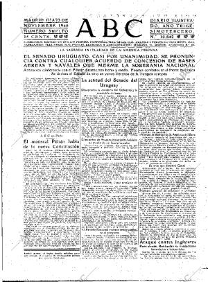 ABC MADRID 23-11-1940 página 3