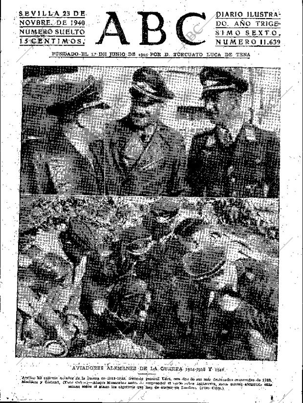 ABC SEVILLA 23-11-1940 página 1