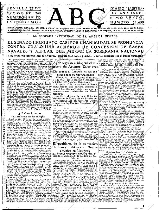 ABC SEVILLA 23-11-1940 página 3