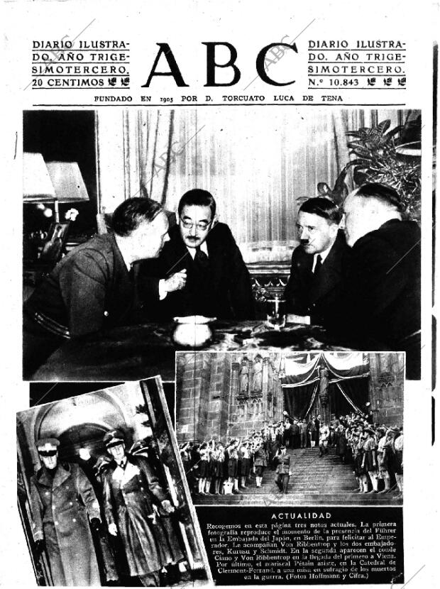 ABC MADRID 24-11-1940 página 1