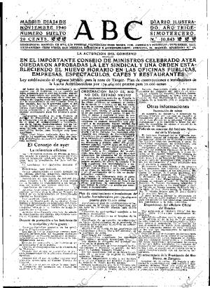 ABC MADRID 24-11-1940 página 9