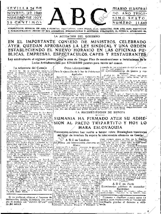 ABC SEVILLA 24-11-1940 página 7