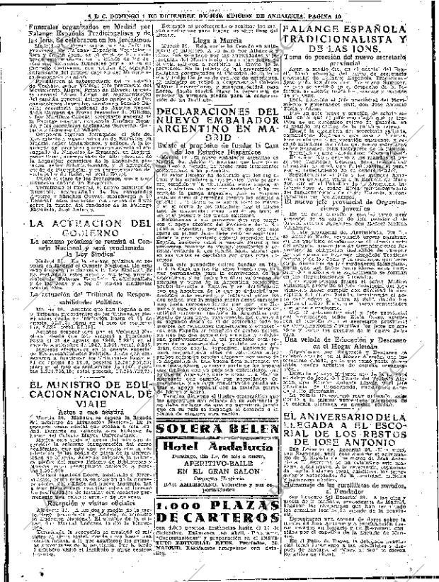 ABC SEVILLA 01-12-1940 página 10