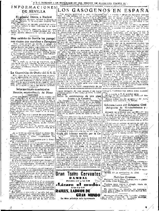 ABC SEVILLA 01-12-1940 página 11
