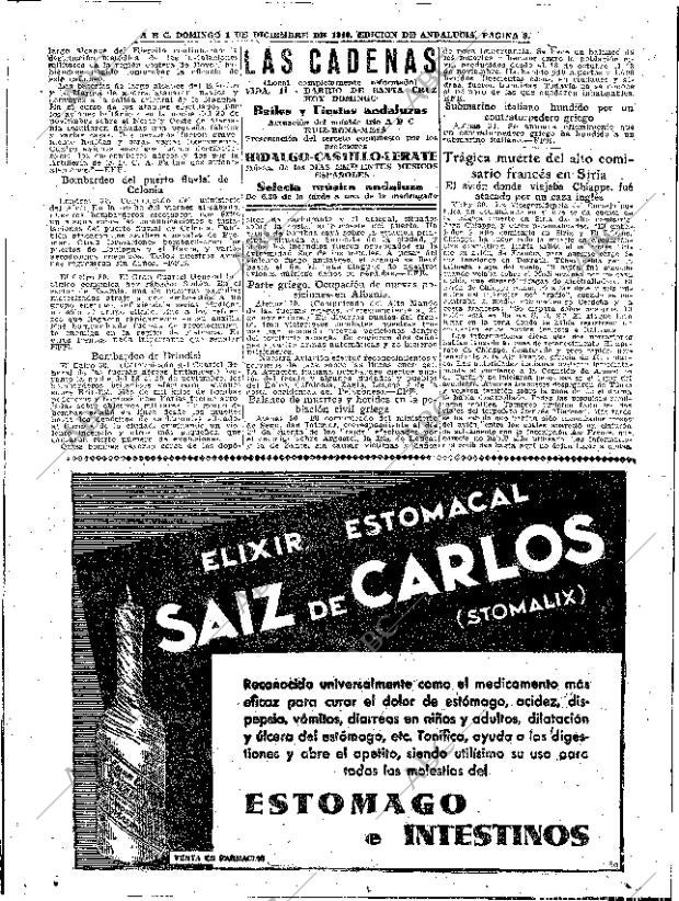 ABC SEVILLA 01-12-1940 página 8