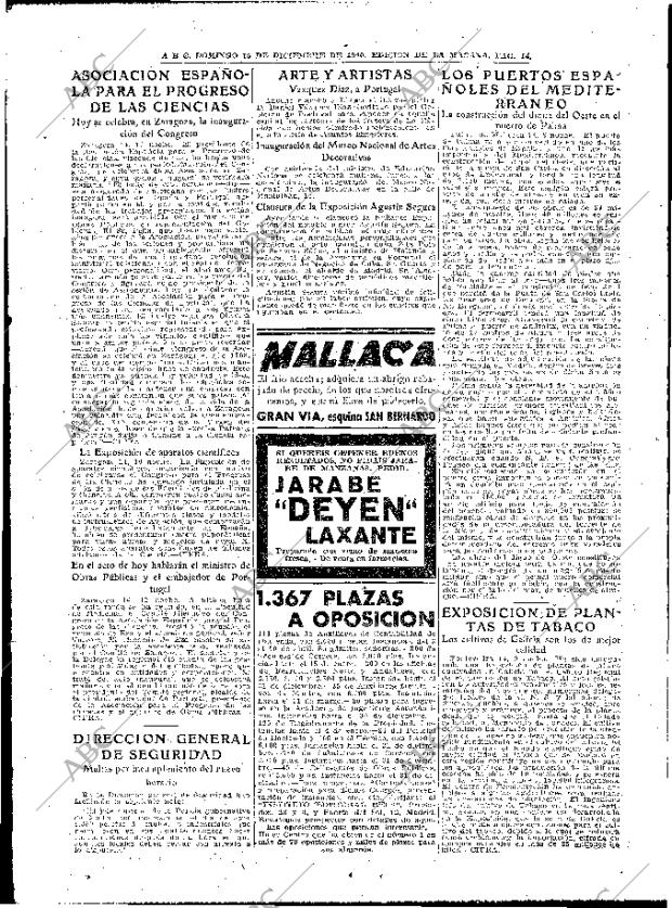 ABC MADRID 15-12-1940 página 14