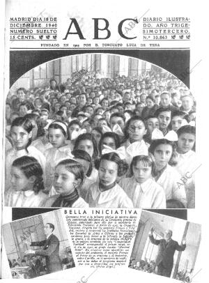 ABC MADRID 18-12-1940 página 1