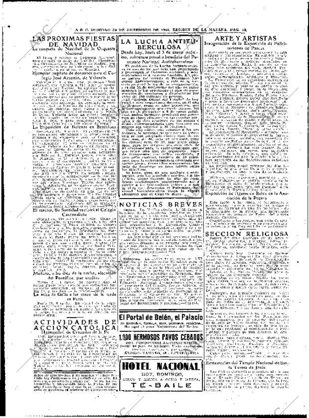 ABC MADRID 22-12-1940 página 12