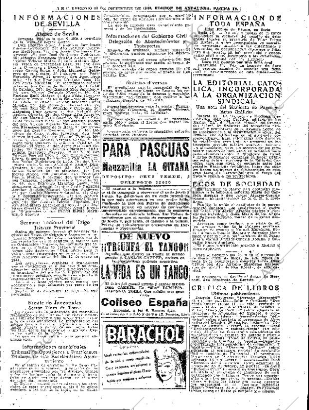 ABC SEVILLA 22-12-1940 página 13