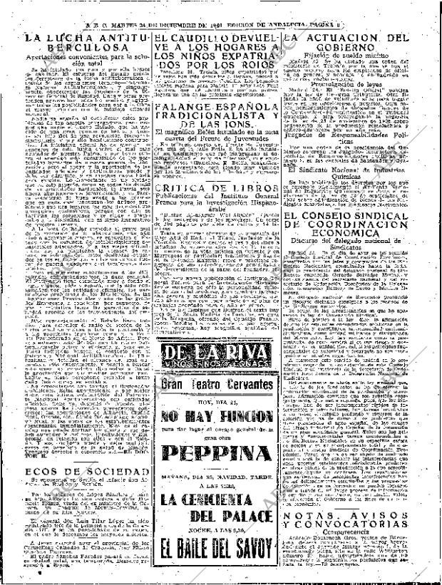 ABC SEVILLA 24-12-1940 página 6