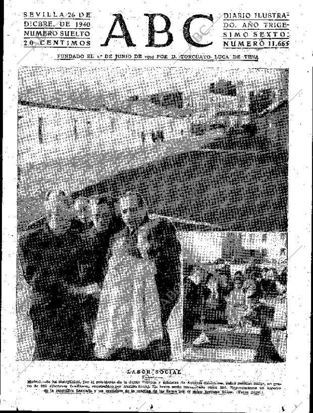 ABC SEVILLA 26-12-1940 página 1