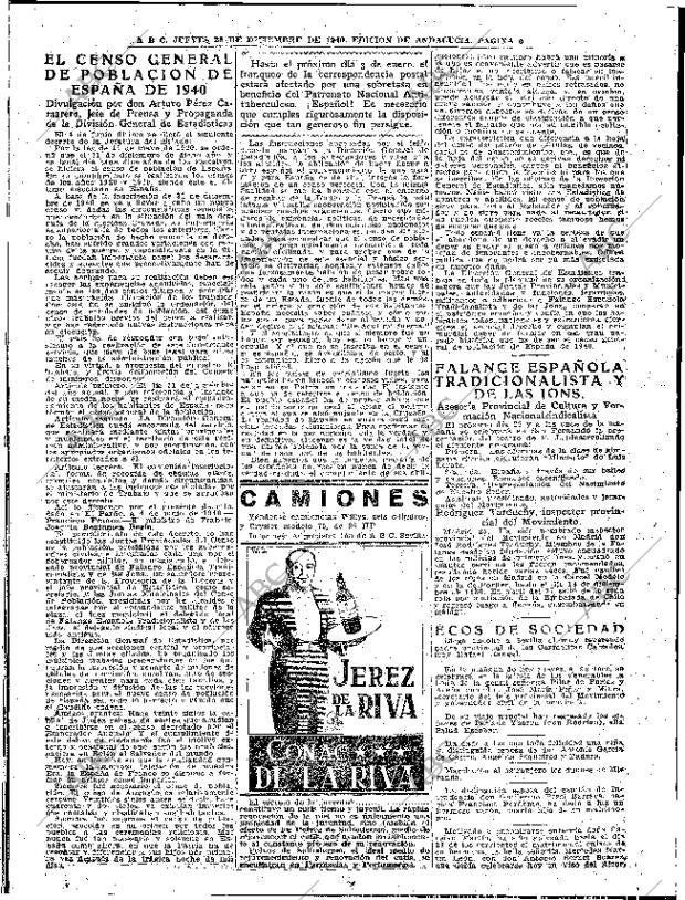 ABC SEVILLA 26-12-1940 página 6
