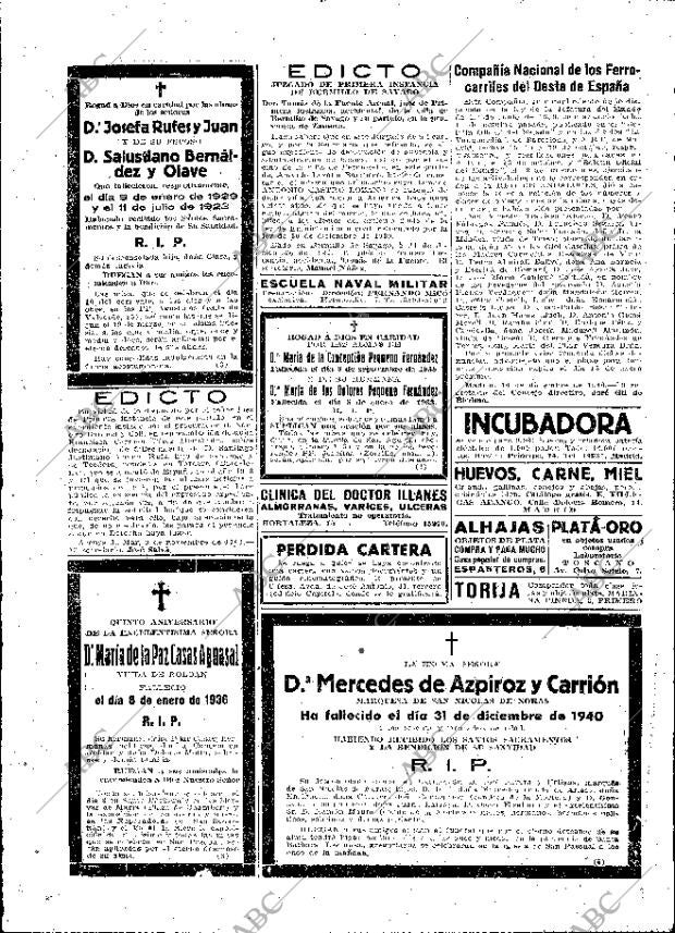 ABC MADRID 08-01-1941 página 8