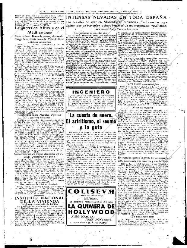 ABC MADRID 11-01-1941 página 5