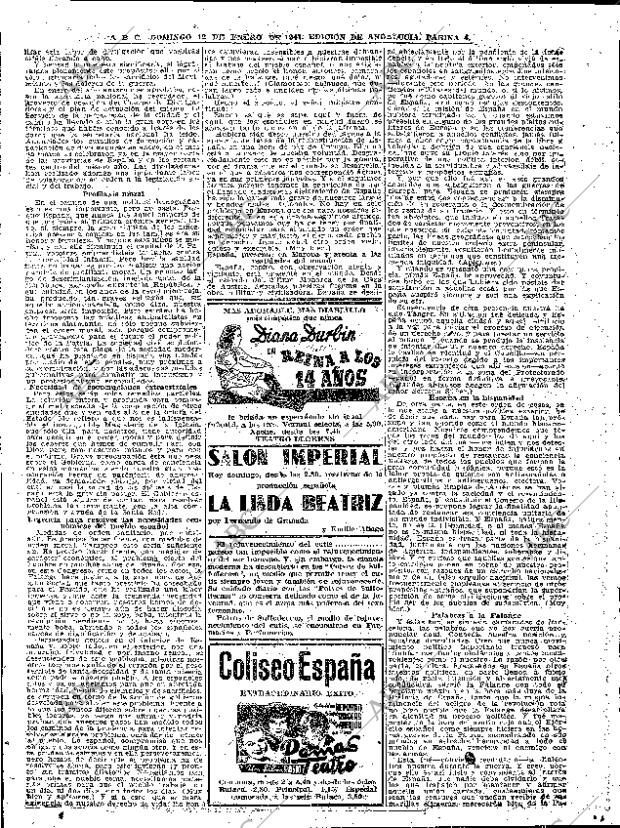 ABC SEVILLA 12-01-1941 página 4